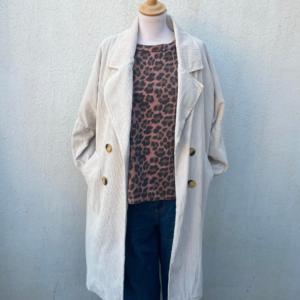 Manteau en velour cotelé