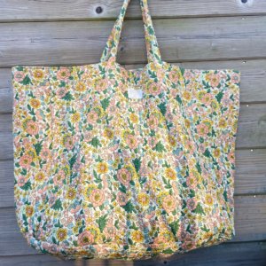 Sac en tissus motif fleuri